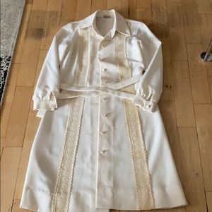 Vintage David Crystal Coat Sz 10